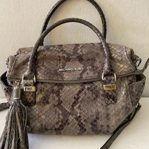 Michael Kors Python Leather Crossbody